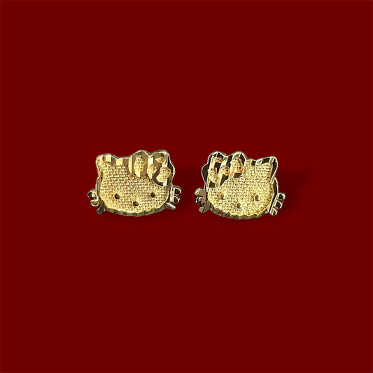 14k gold plated Hello Kitty Earrings