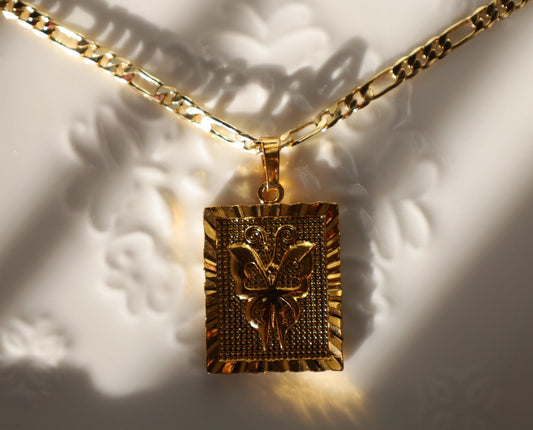 Framed Monarch Necklace