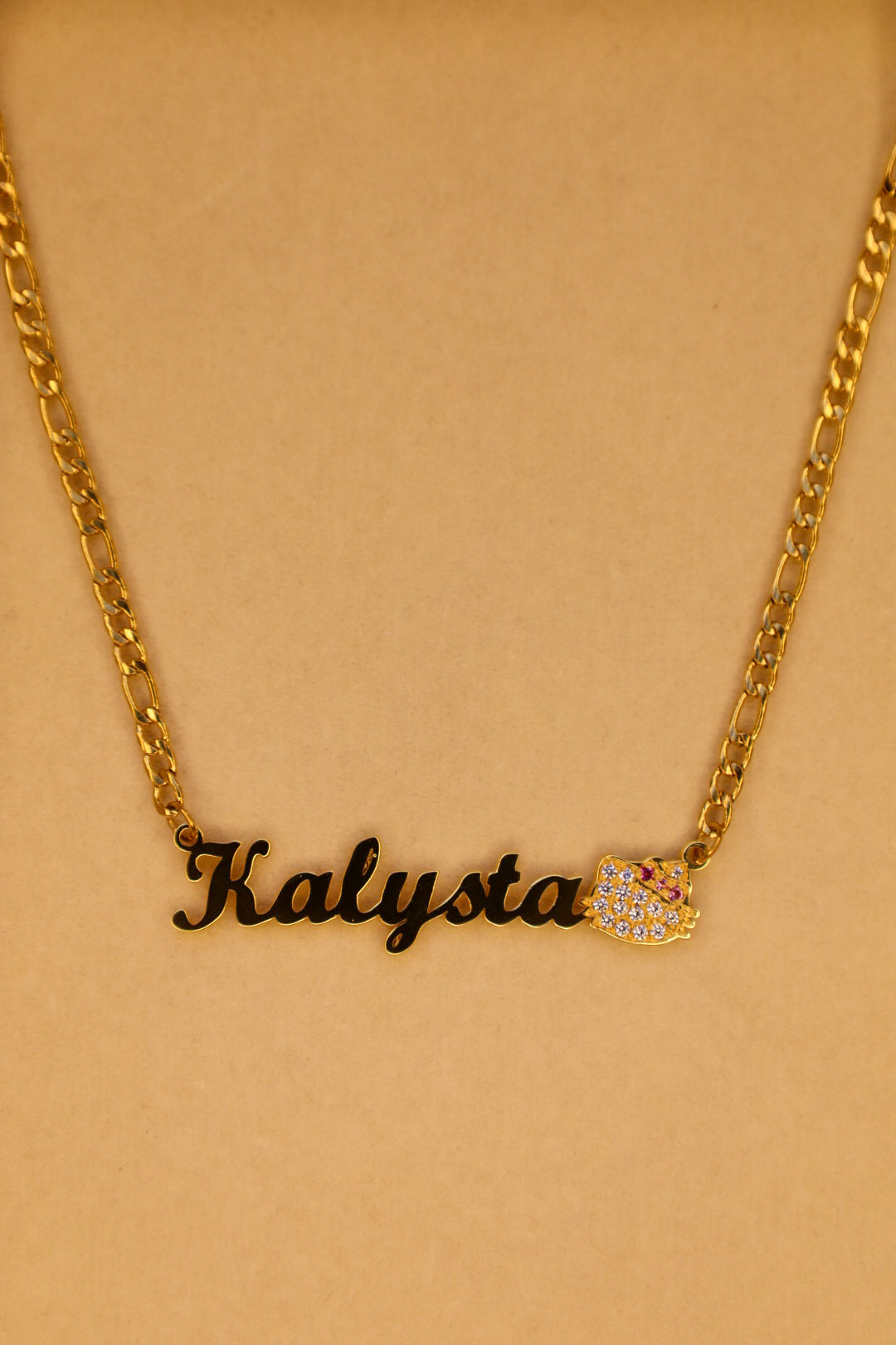 Bling Hello Kitty name necklace