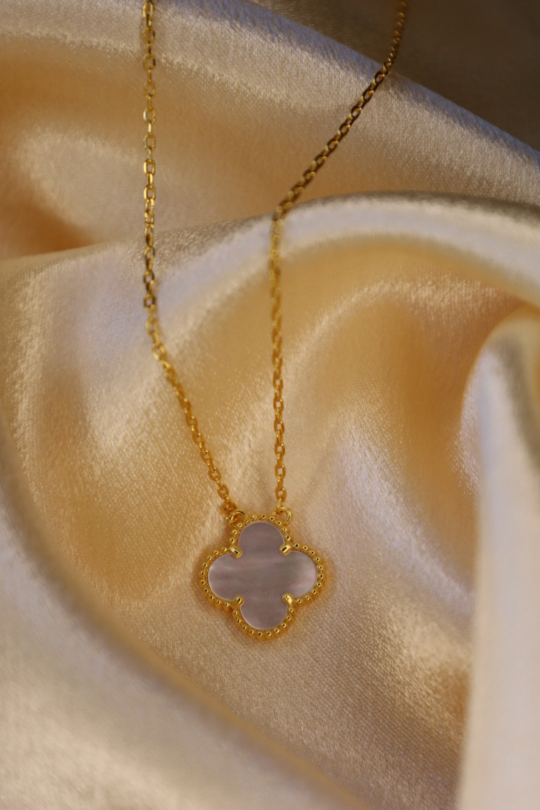 White clover necklace
