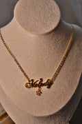 Dainty Flower Name Necklace