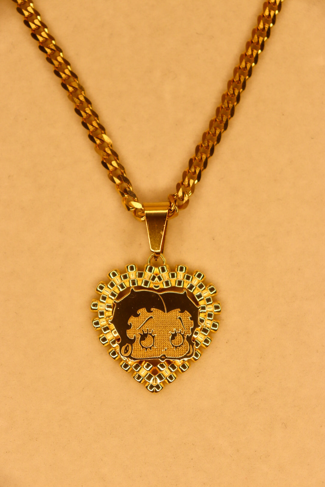 Betty Boop Heart Rolex Necklace