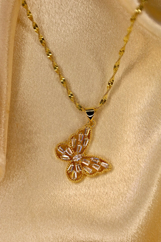 “Beverly” butterfly necklace