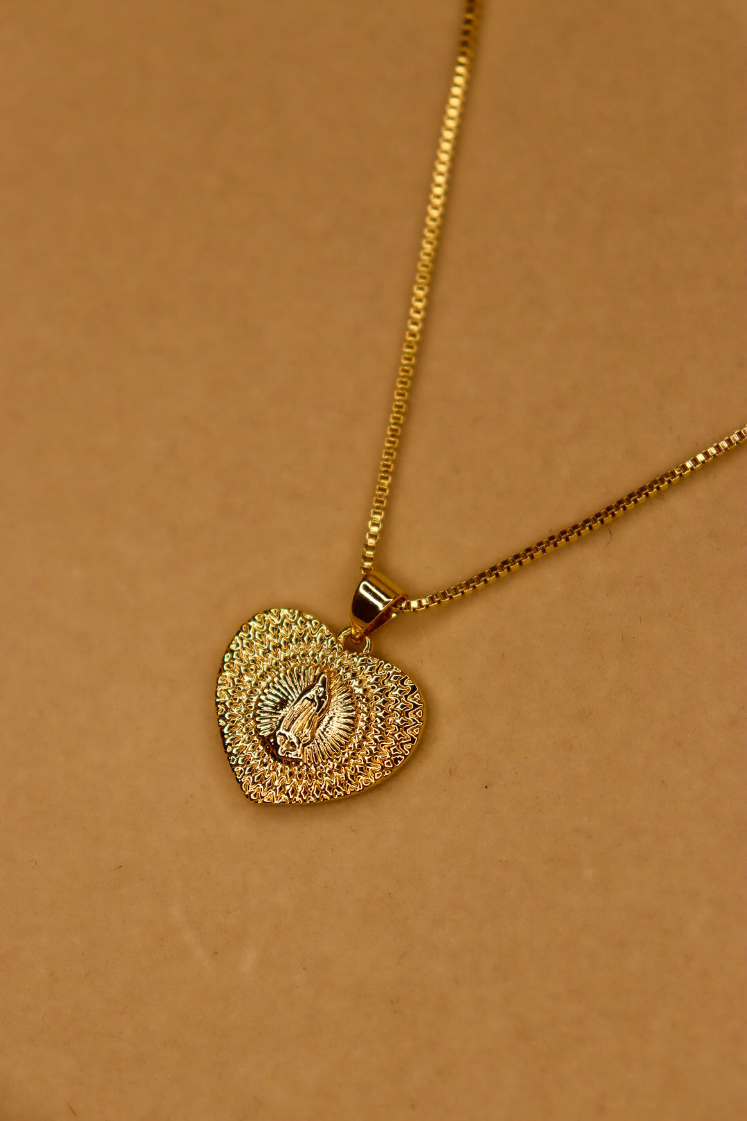 Mini Virgin Mary Charm Necklace