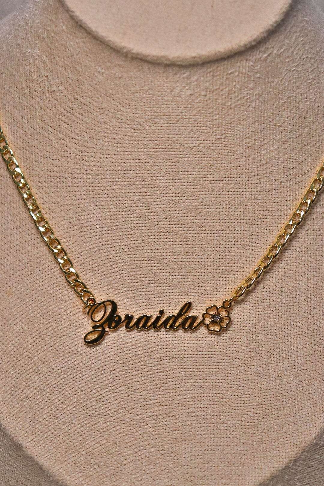 Hibiscus Custom Name Necklace