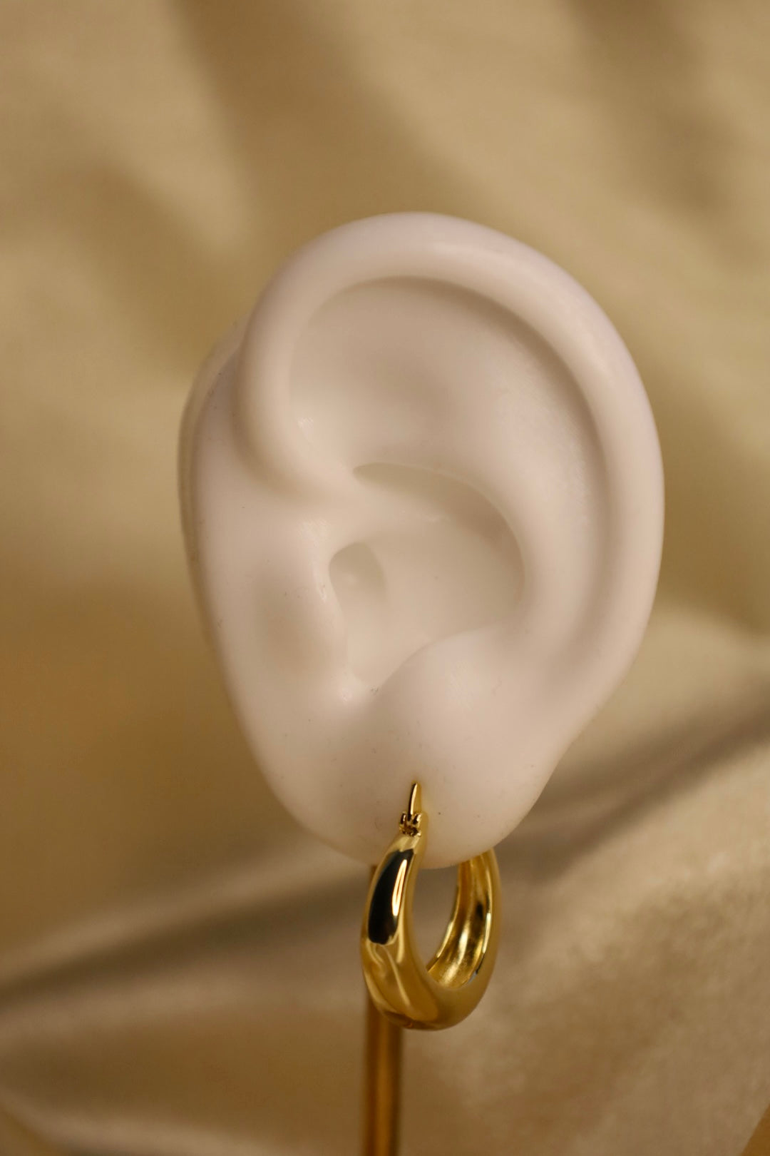 “Seraphine” gold hoop earrings