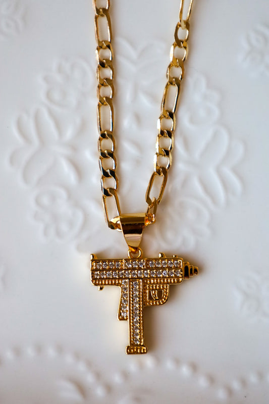 Uzy gun necklace