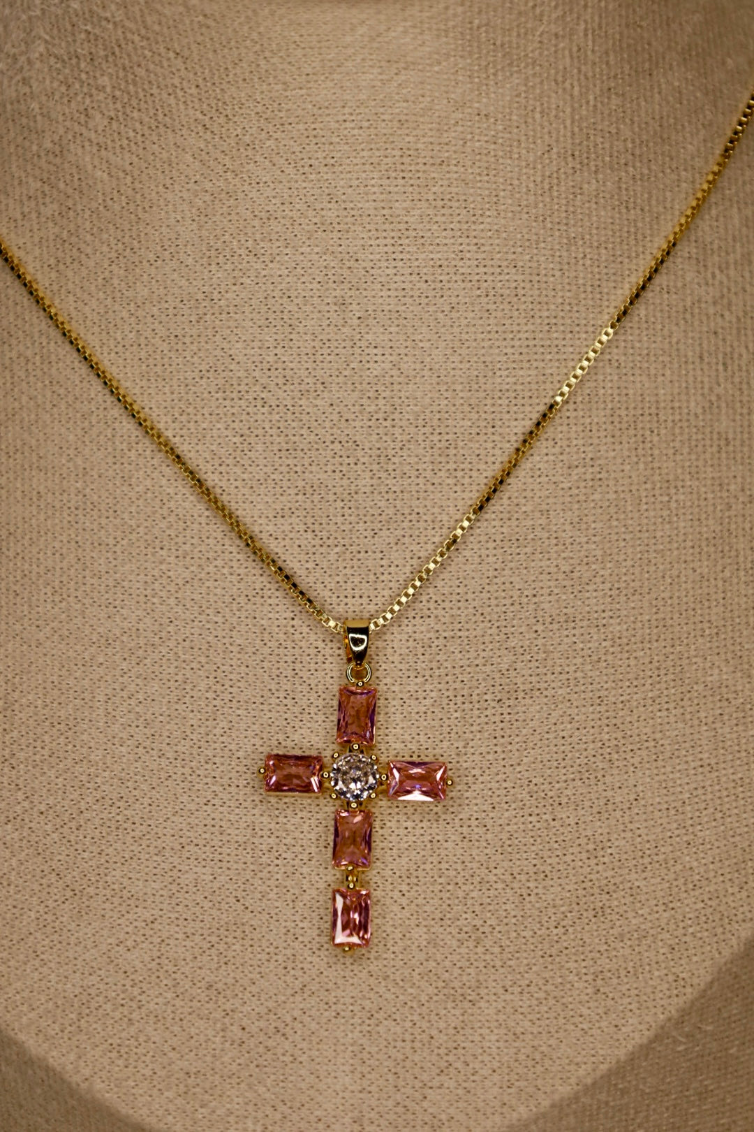 Claire cross necklace