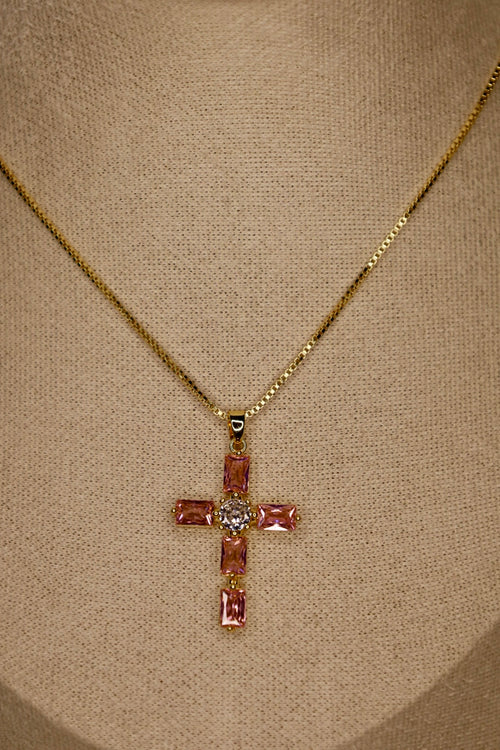 Claire cross necklace