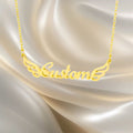 Custom Angel Name Necklace