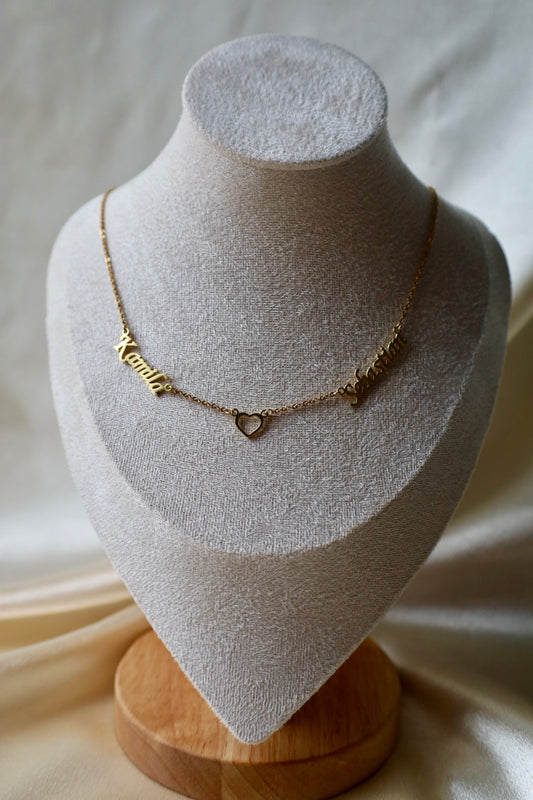 Double name necklace