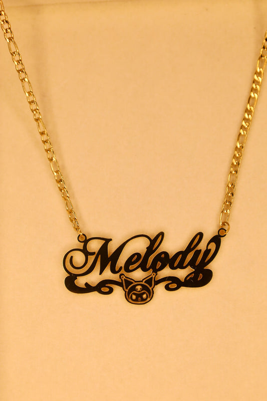 Kuromi custom name necklace