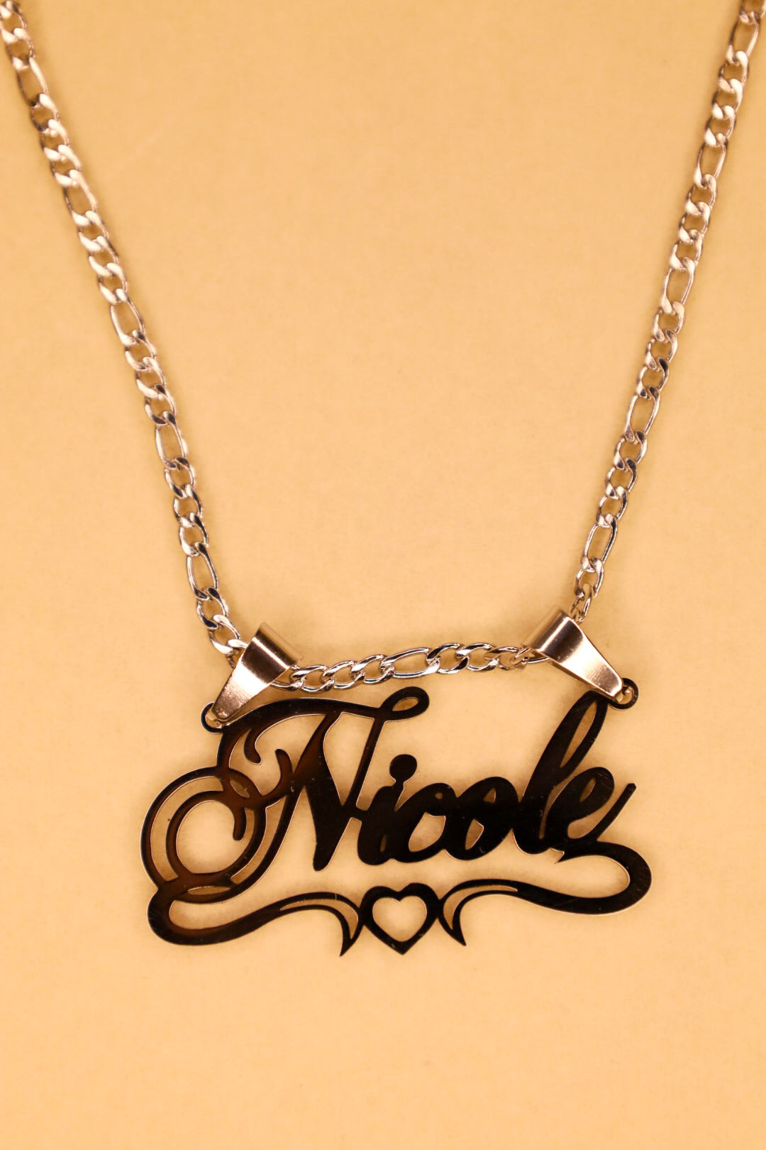 Signature heart name necklace