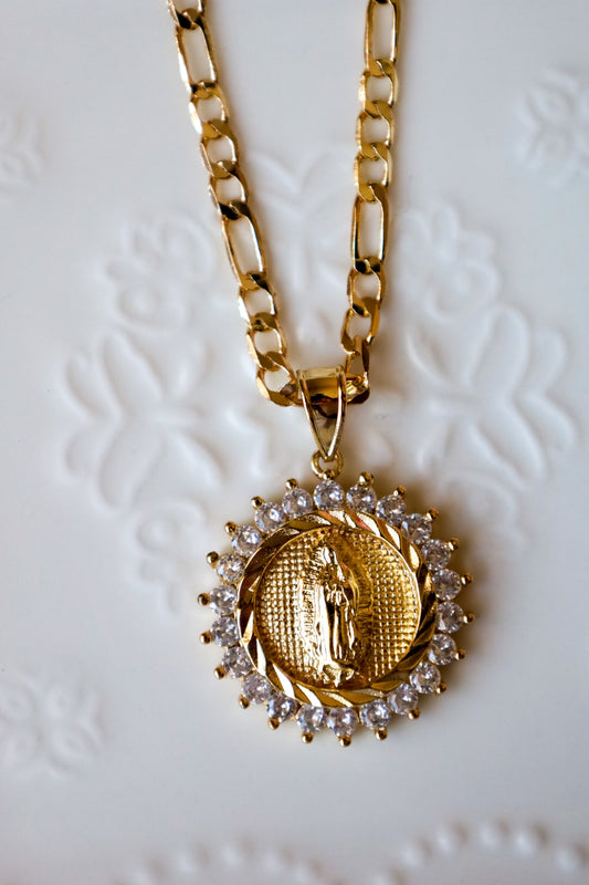 Virgencita medalla necklace
