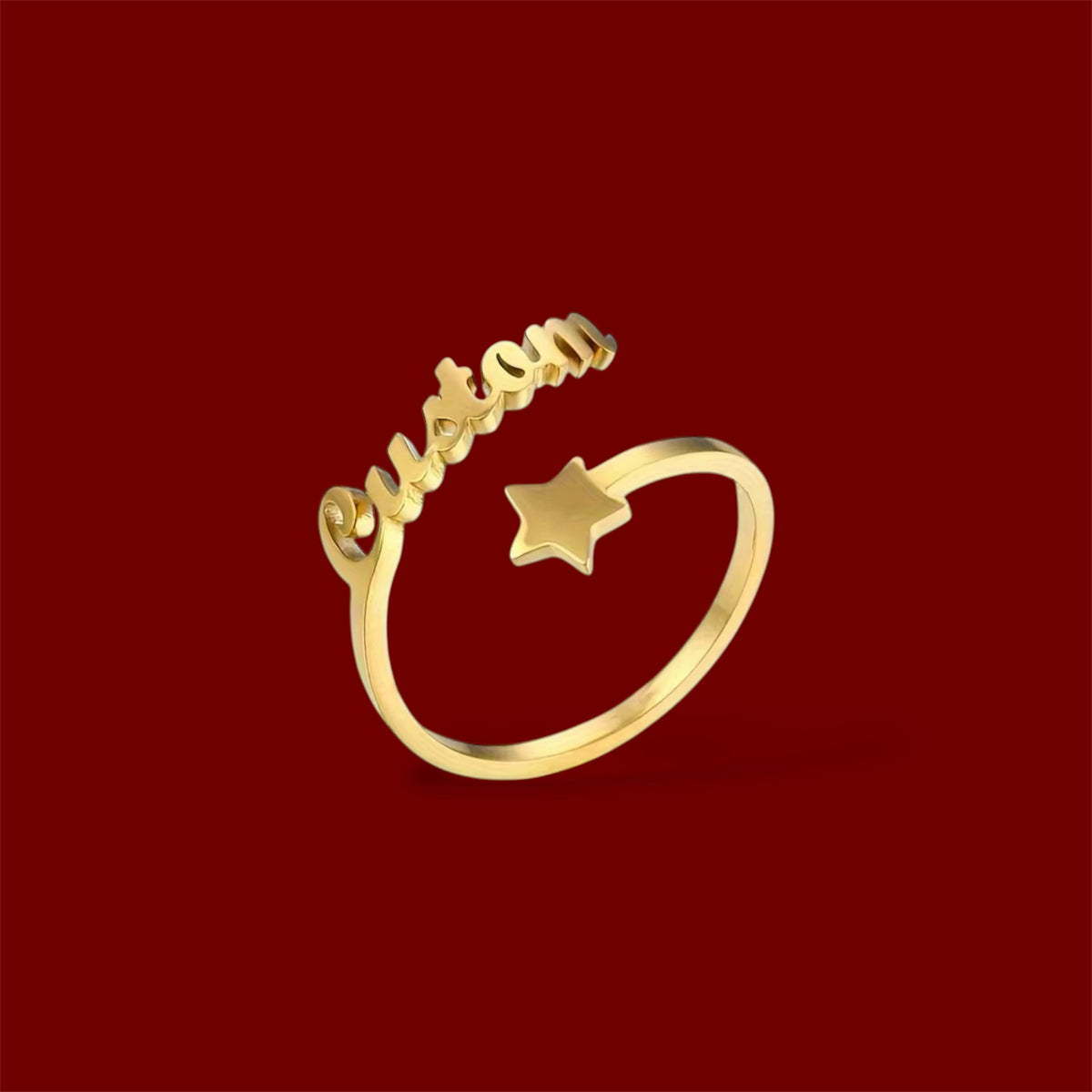 Custom Star Name Ring
