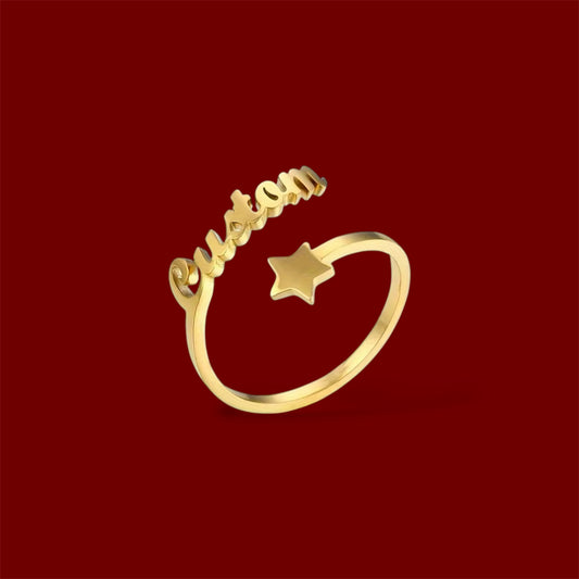 Custom Star Name Ring