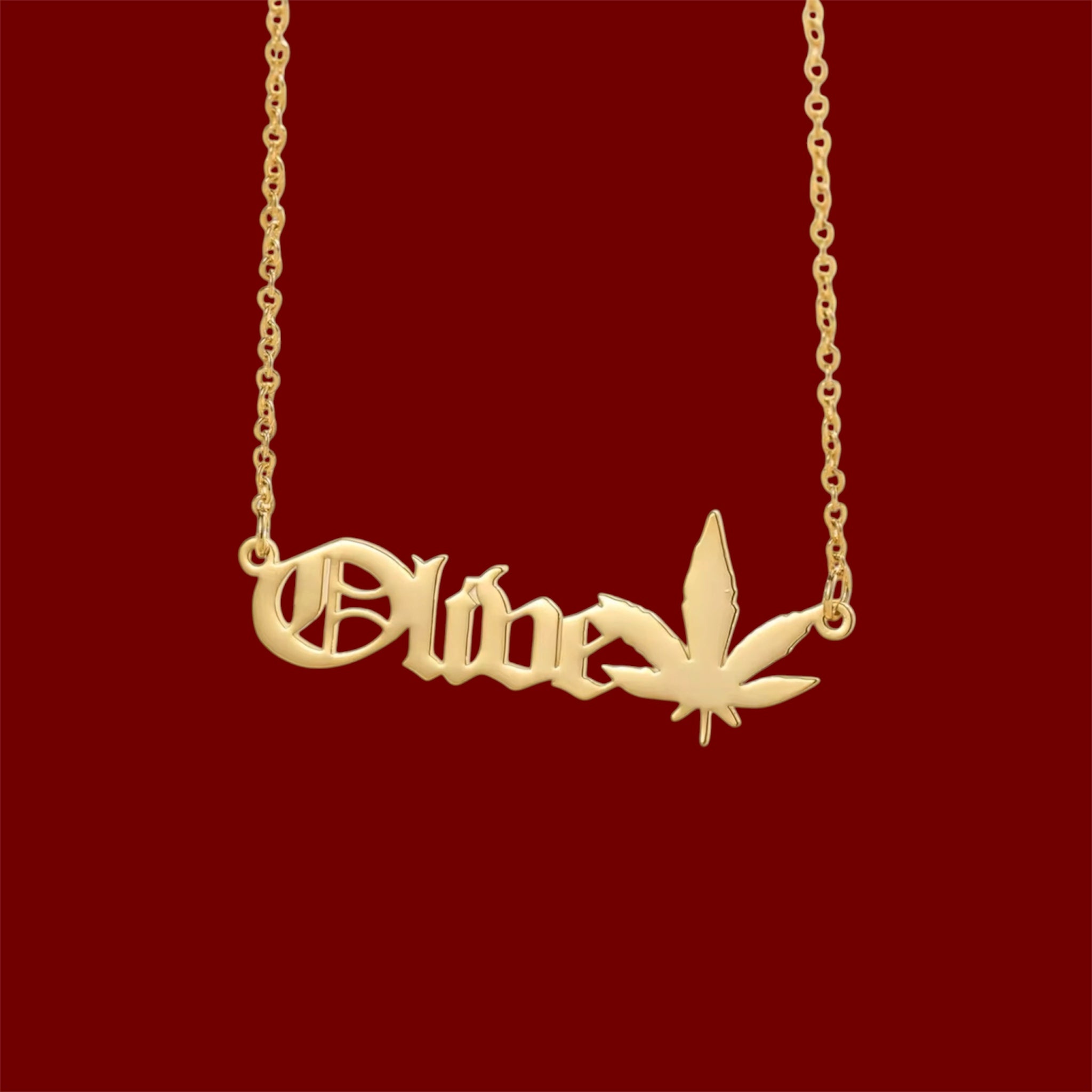 Custom 420 Name Necklace