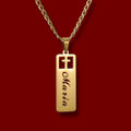 Custom Cross Name Necklace