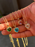 Diamond heart necklace