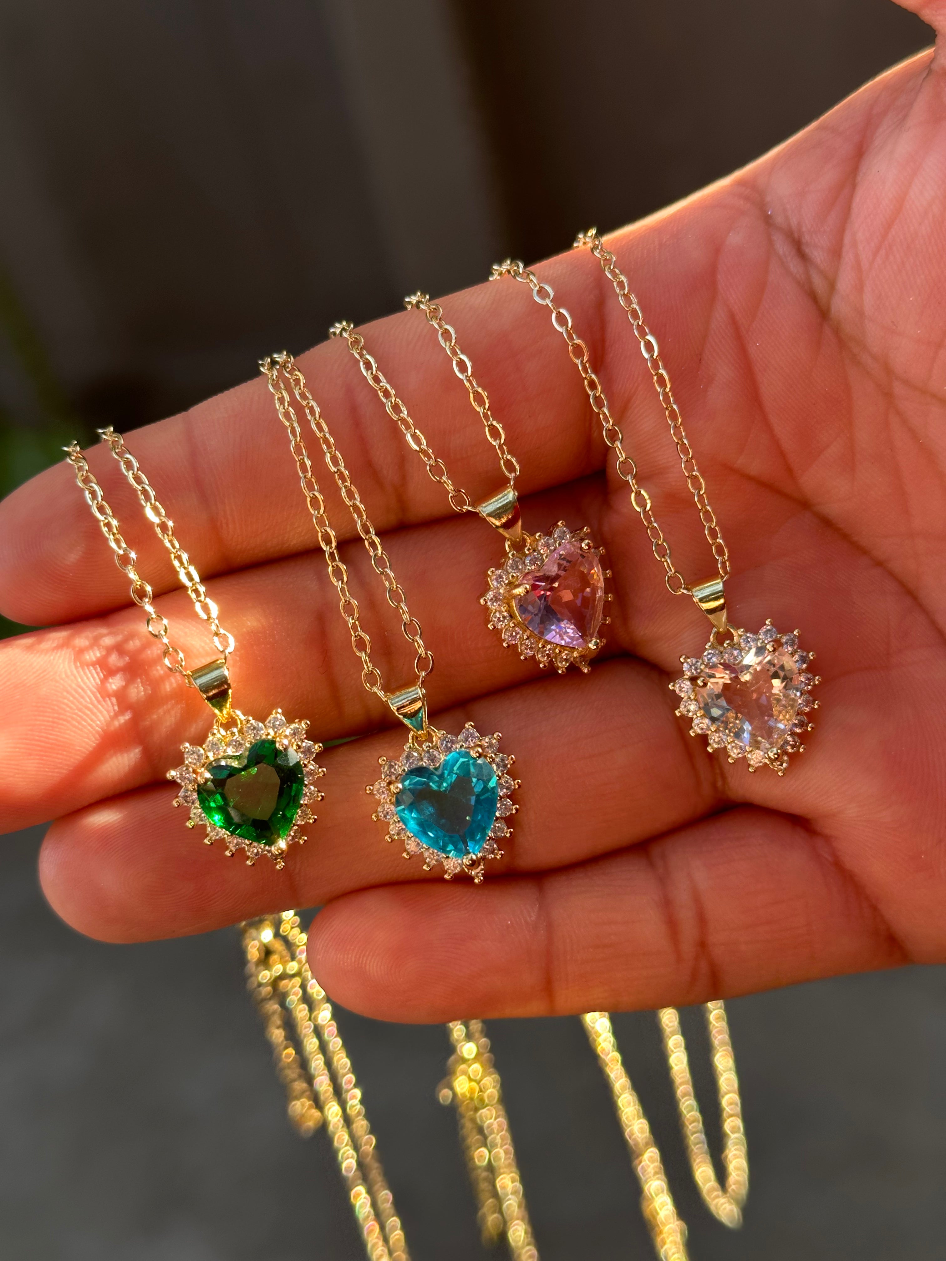 Diamond heart necklace